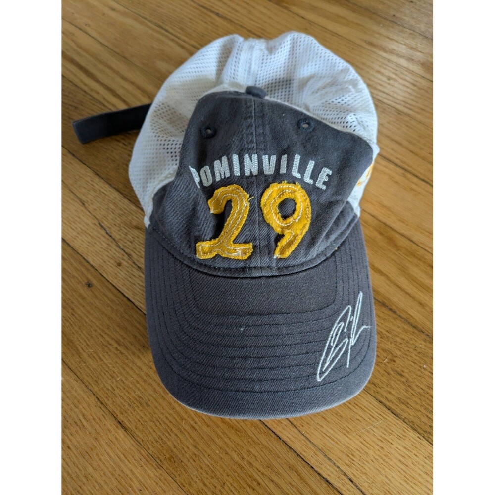 Buffalo Sabres Hat, Jason Pominville y2k Slug Hat By Reebok, adjustable, vintage